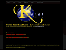 Tablet Screenshot of kronosrecording.com